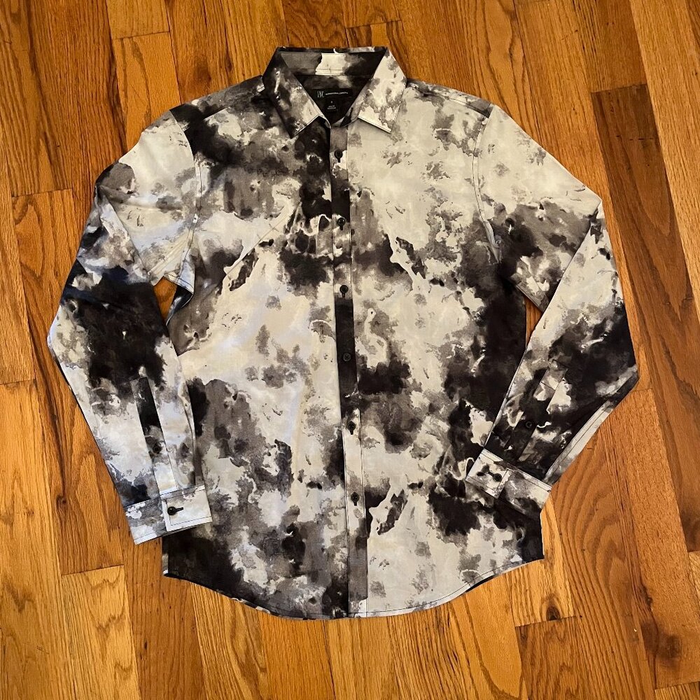 INC Black & White Button Down Shirt - NWOT